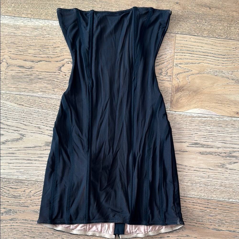 JLUXLABEL Strapless Black Party Dress